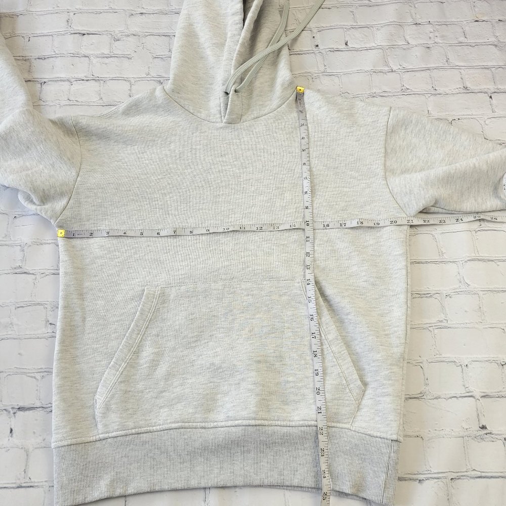 ✅ Zara Women's Sweatshirt hooded light gray size S